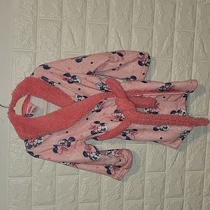 Disney Minnie Mouse Toddler 2T/3T Plush Robe